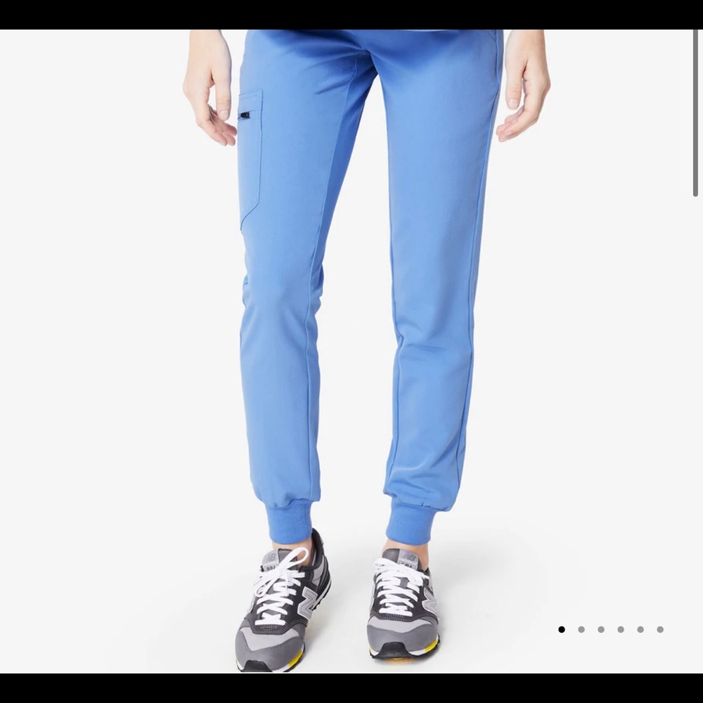 Figs Womens Zamora Joggers! Ceil Blue, Petite Small